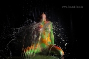 Nasses Shooting im Fotostudio Fürth nach bodypainting