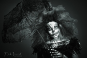 Halloween Bodypainting im Gesicht