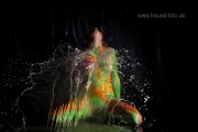 Nasses Shooting im Fotostudio Fürth nach bodypainting