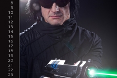 Futuristisches Kalender Fotoshooting