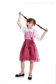 Mädchen mit Zopf Fotoshooting im Studio
