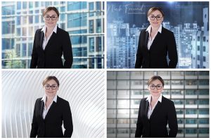 Bewerbungsfotos mit verschiedenen Hintergründen Bewerbungsfoto mit professionellem Hintergrund vor Burgfarrnbach