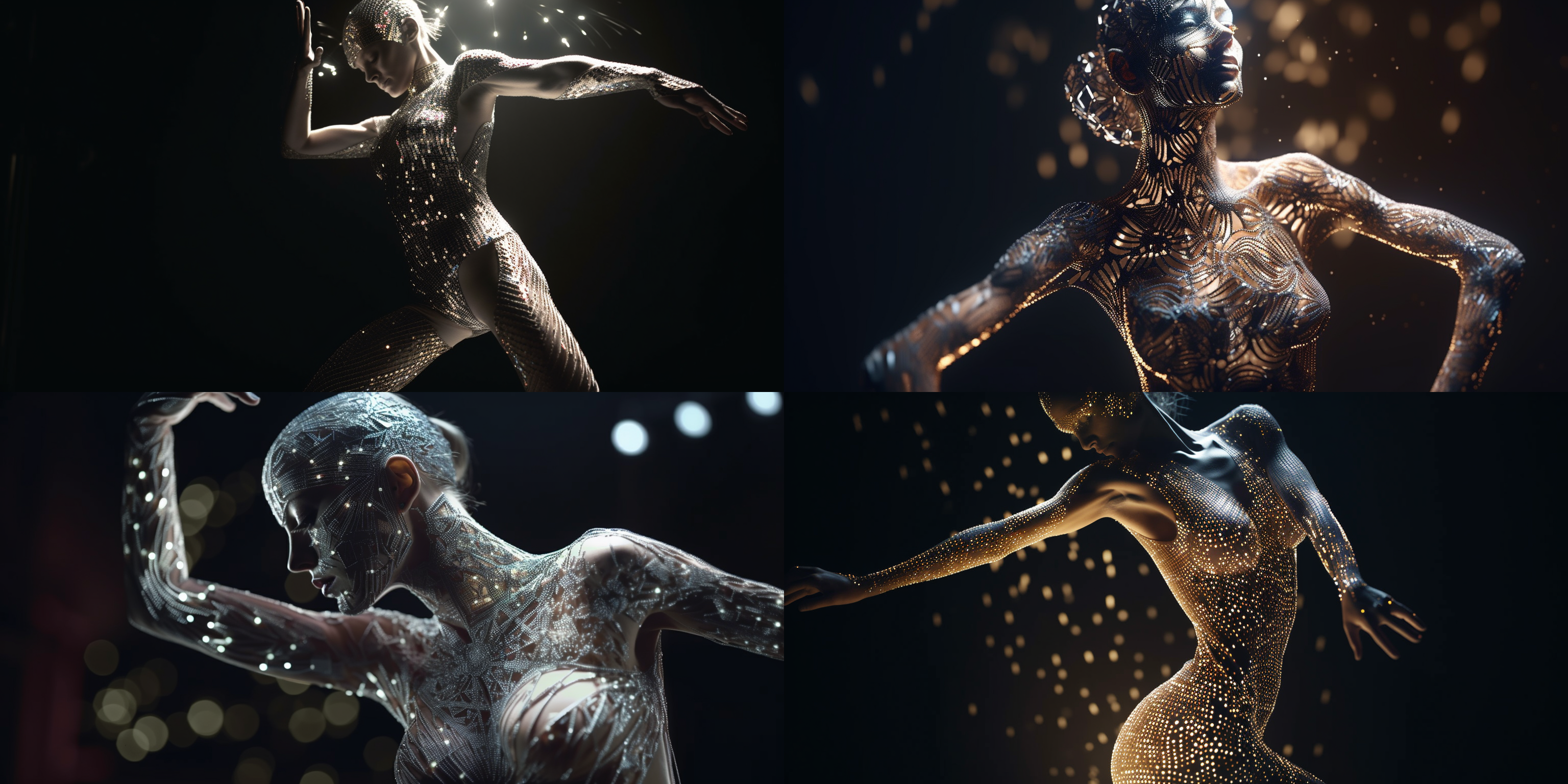 Tänzerin erstellt mit AI generativer Software Midjourney V5