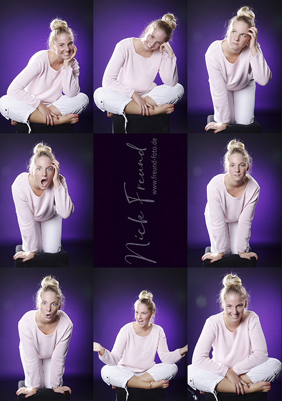 Hostess Bewerbungsfotos Sedcard witzig und lässig Hostess Sedcard Fotos Fürth