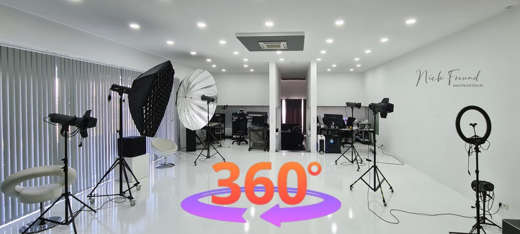 360 Grad Fotoaufnahmen und Videoaufnahmen