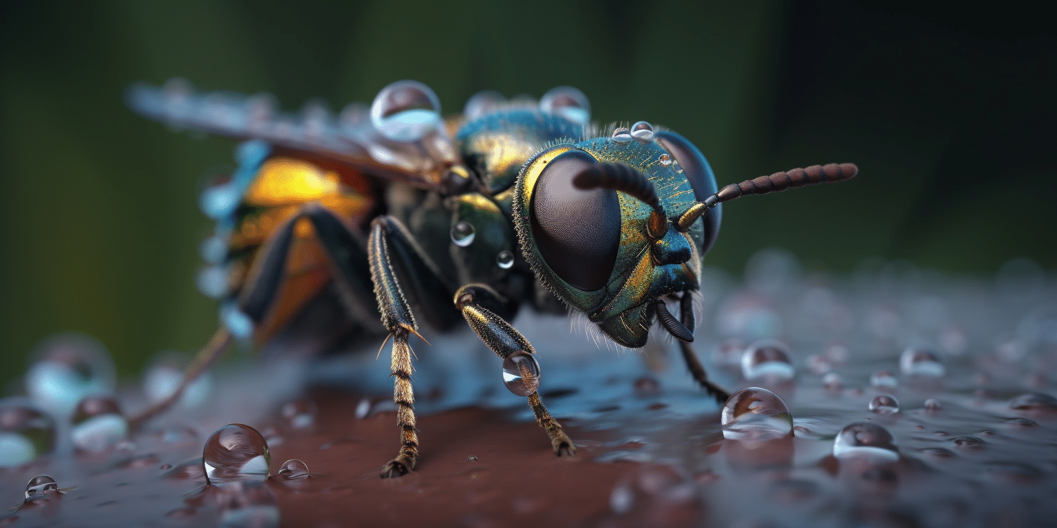 Insektenfoto erstellt mit AI generativer Software Midjourney V5